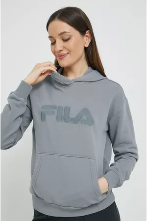 Fila Bluza damska kolor z kapturem gładka