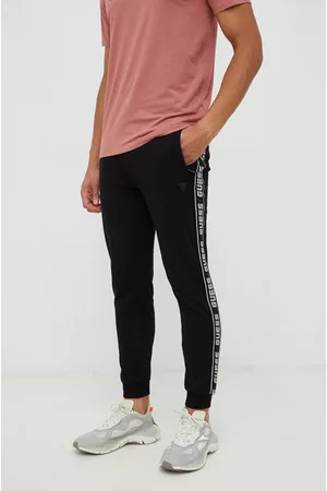 Guess Spodnie dresowe NEW ARLO kolor z nadrukiem Z2YB19 K6ZS1