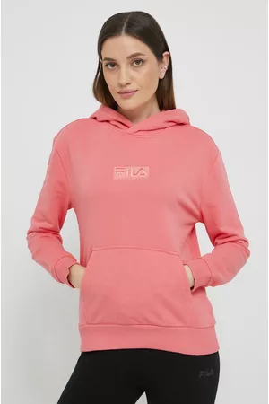 Fila Bluza damska kolor z kapturem z aplikacją