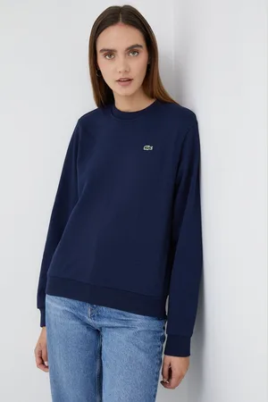 Lacoste Bluza damska kolor gładka