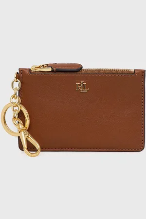 Ralph Lauren Etui na karty skórzane 432876731001 damski kolor