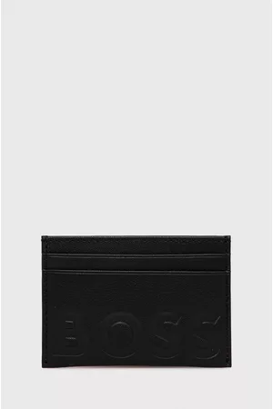 HUGO BOSS Etui na karty skórzane 50470809 męski kolor 50470809