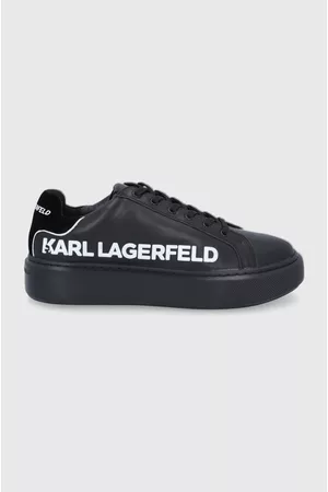 Karl Lagerfeld Buty skórzane KL62210.Black.Lthr.Mon kolor na platformie