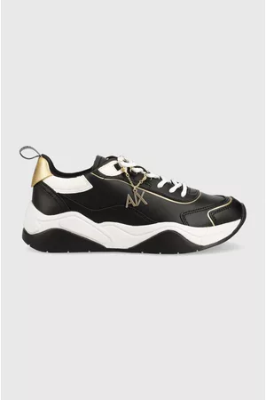 Armani Exchange Sneakersy skórzane kolor XDX104 XV580 S038
