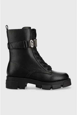 Guess Workery MADOX damskie kolor na płaskim obcasie FL8MDX ELE10