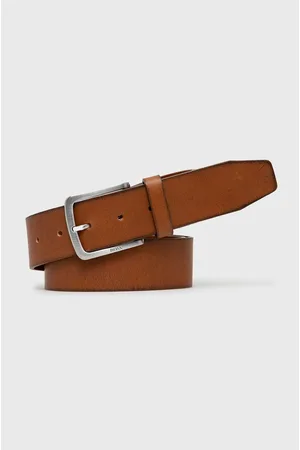 HUGO BOSS Pasek skórzany 50471321 męski kolor