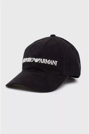 Emporio Armani Czapka bawełniana 627901.CC994.NOS kolor z aplikacją