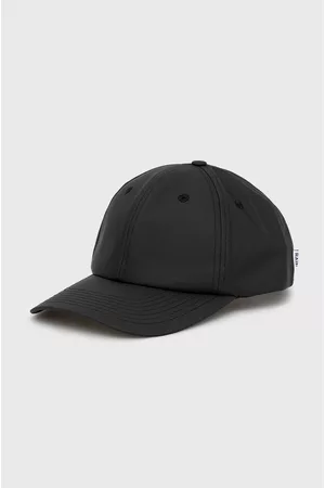 Rains Czapka z daszkiem 13600 Cap kolor gładka 13600.01-01.Black