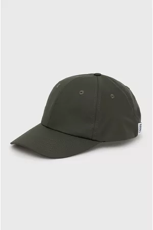 Rains Czapka z daszkiem 13600 Cap kolor gładka 13600.03-03.Green