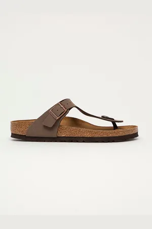 Birkenstock Japonki Gizeh damskie kolor na płaskim obcasie 43753