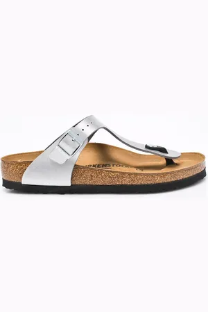 Birkenstock Japonki Gizeh damskie kolor na płaskim obcasie