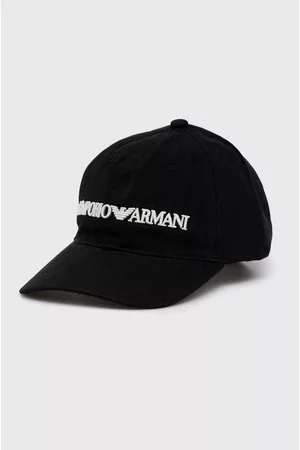 Emporio Armani Czapka bawełniana 627901.CC994.NOS kolor z aplikacją