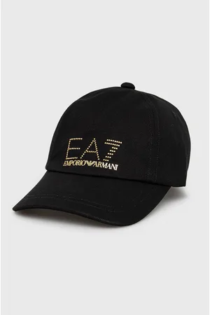 EA7 Czapka bawełniana 285559.2R104 kolor z aplikacją