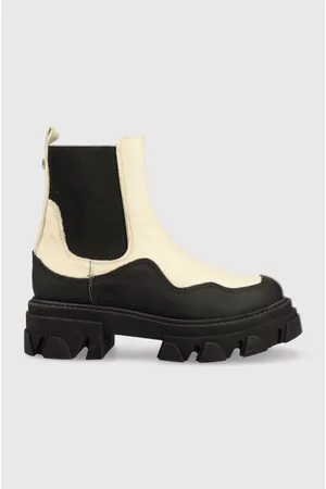 Steve Madden Sztyblety skórzane Merilyn damskie kolor na platformie SM11001689