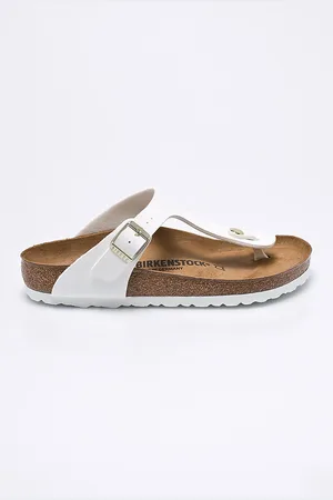 Birkenstock Japonki Gizeh damskie kolor na płaskim obcasie 1005299