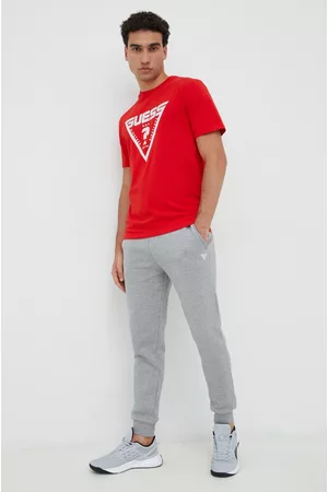 Guess Spodnie dresowe ALDWIN kolor melanżowe Z2YB22 K9V31