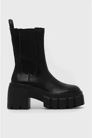 Steve Madden Sztyblety skórzane Ballistic damskie kolor na słupku SM11002152