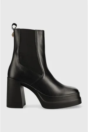 Kurt Geiger Sztyblety Stomp Heeled Chelsea damskie kolor na słupku 9319000109