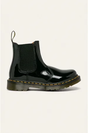 Dr. Martens Sztyblety skórzane 2976 kolor na płaskim obcasie DM25278001