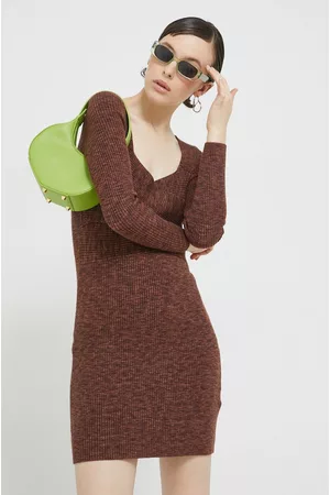 Abercrombie & Fitch Sukienka kolor mini dopasowana