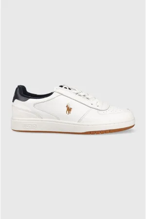 Ralph Lauren Sneakersy skórzane Polo Crt kolor 809877610001