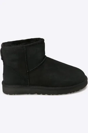 UGG śniegowce zamszowe Classic Mini II damskie kolor 1016222-BLK