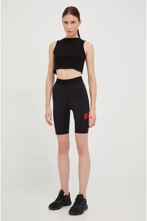 PUMA Szorty treningowe x VOGUE damskie kolor z nadrukiem high waist 535080-01