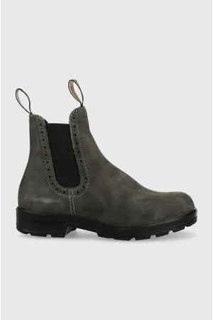 Blundstone Sztyblety zamszowe 1630 damskie kolor na płaskim obcasie