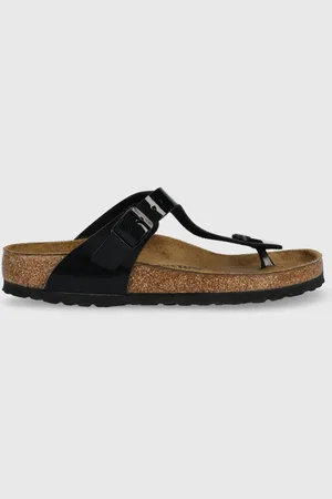 Birkenstock Japonki Gizeh damskie kolor na płaskim obcasie 43661