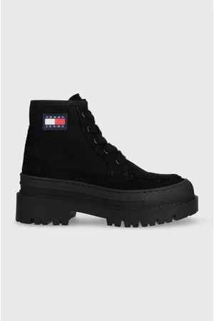 Tommy Hilfiger Workery Womens Foxing Lace Up Boot damskie kolor na platformie