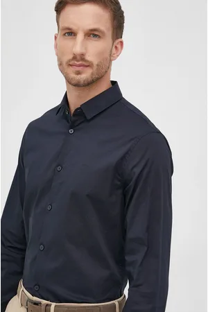 Armani Exchange Koszula męska kolor slim z kołnierzykiem klasycznym 8NZC31 ZN28Z NOS