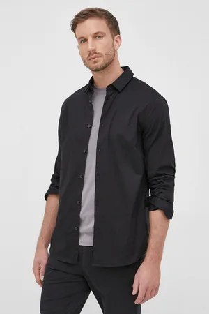 Armani Exchange Koszula męska kolor slim z kołnierzykiem klasycznym 8NZC31 ZN28Z NOS