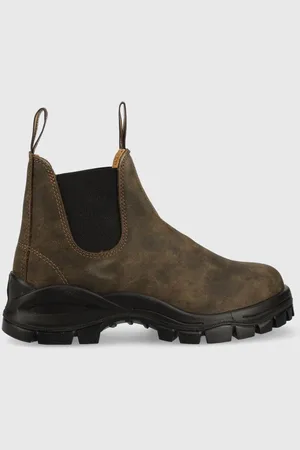 Blundstone Sztyblety zamszowe 2239 damskie kolor na płaskim obcasie
