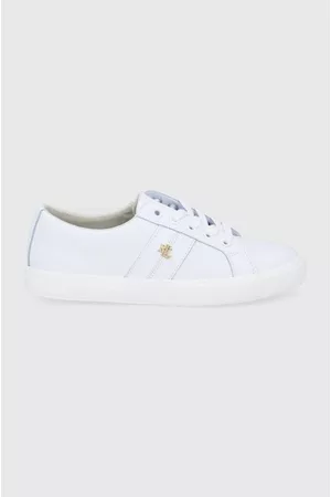 Ralph Lauren Buty skórzane Janson II kolor na płaskiej podeszwie 802830937006