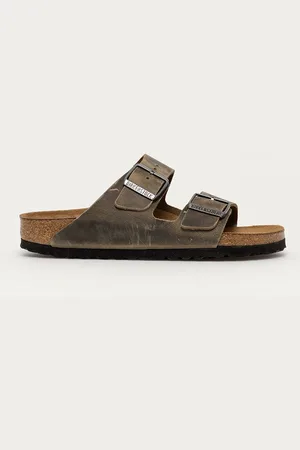 Birkenstock Klapki skórzane Arizona damskie kolor