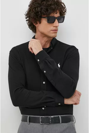 Ralph Lauren Koszula bawełniana męska kolor regular z kołnierzykiem button-down