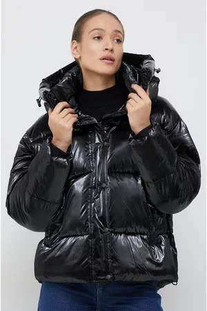 Calvin Klein Kurtka damska kolor czarny zimowa oversize