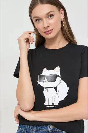 Karl Lagerfeld T-shirt bawełniany kolor
