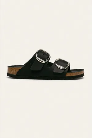 Birkenstock Klapki skórzane Arizona Big Buckle damskie kolor 1011075