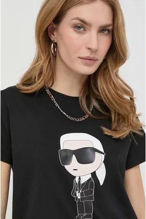 Karl Lagerfeld T-shirt bawełniany kolor