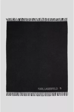 Karl Lagerfeld Szal z domieszką kaszmiru 216W3909.51 kolor czarny melanżowy