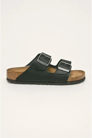 Birkenstock Klapki skórzane Arizona SFB damskie kolor 752483