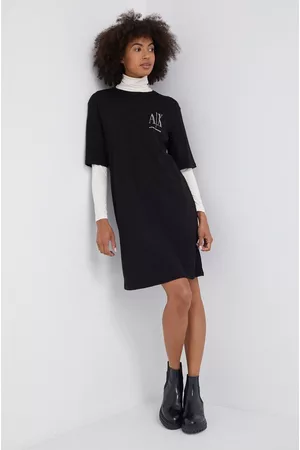 Armani Exchange Sukienka bawełniana 8NYADX YJG3Z