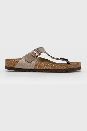 Birkenstock Japonki Gizeh damskie kolor na płaskim obcasie 1016144