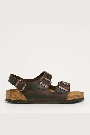 Birkenstock Sandały skórzane Milano męskie kolor 34871