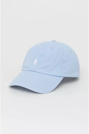 Ralph Lauren Czapka bawełniana 710667709082 z aplikacją