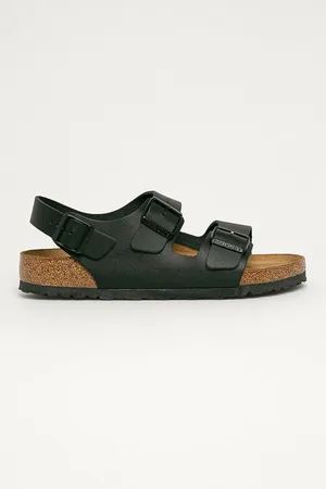 Birkenstock Sandały nubukowe Milano kolor 34191