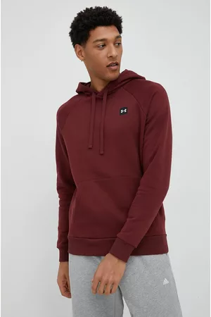 Under Armour Bluza męska kolor z kapturem gładka 1357092-408