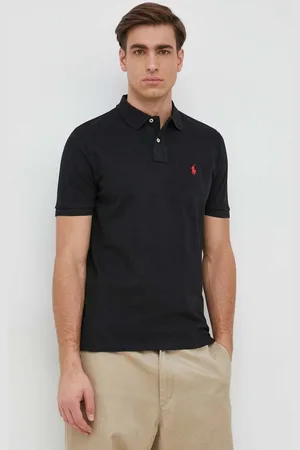 Ralph Lauren Polo bawełniane kolor gładki