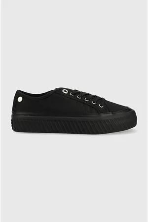 Tommy Hilfiger Kobieta Sneakersy - Sneakersy PLATFORM VULCANIZED SNEAKER kolor czarny